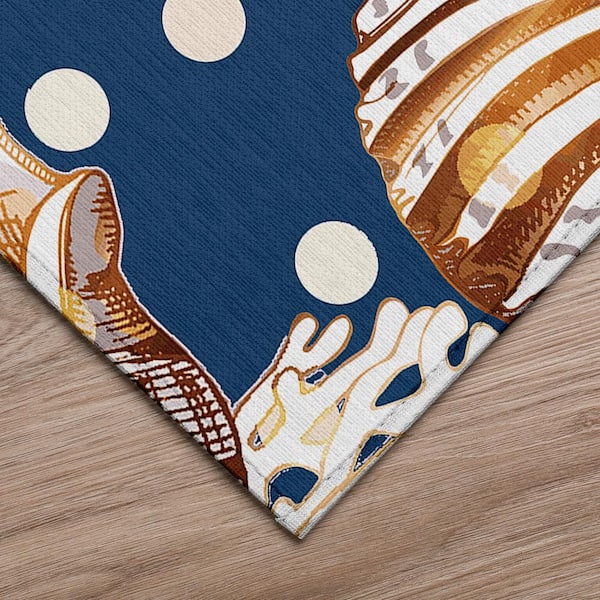 Surfside Blue 3 ft. x 5 ft. Geometric Indoor/Outdoor Area Rug