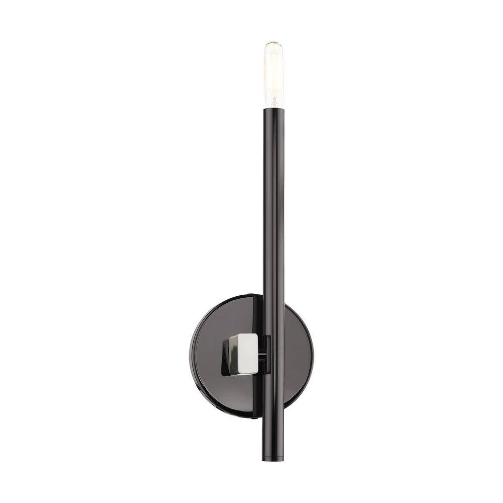 Denmark Black Chrome Slim 1-Light ADA Sconce