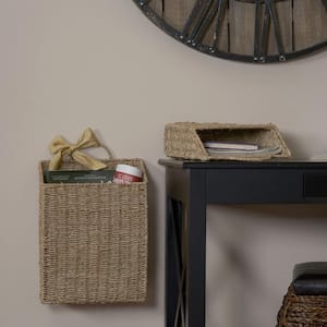 Seagrass Wicker Wall Basket Set