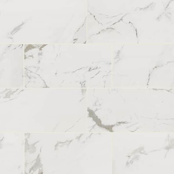 Home Decorators Collection Carrara 12 in. x 24 in. Polished Porcelain Floor and Wall Tile (2 sq. ft./Each)