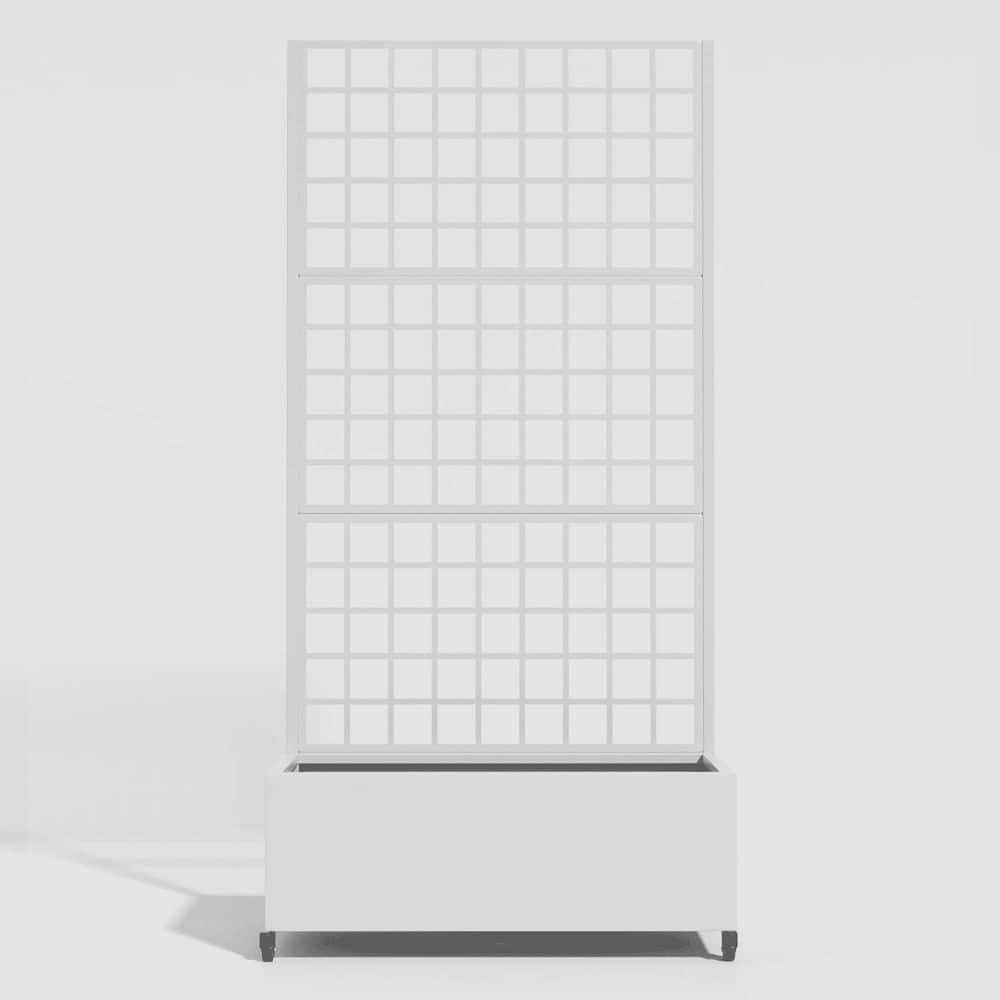 6 ft. H x 3 ft. W Metal Planter Box with Trellis White price history on PriceWatchPro