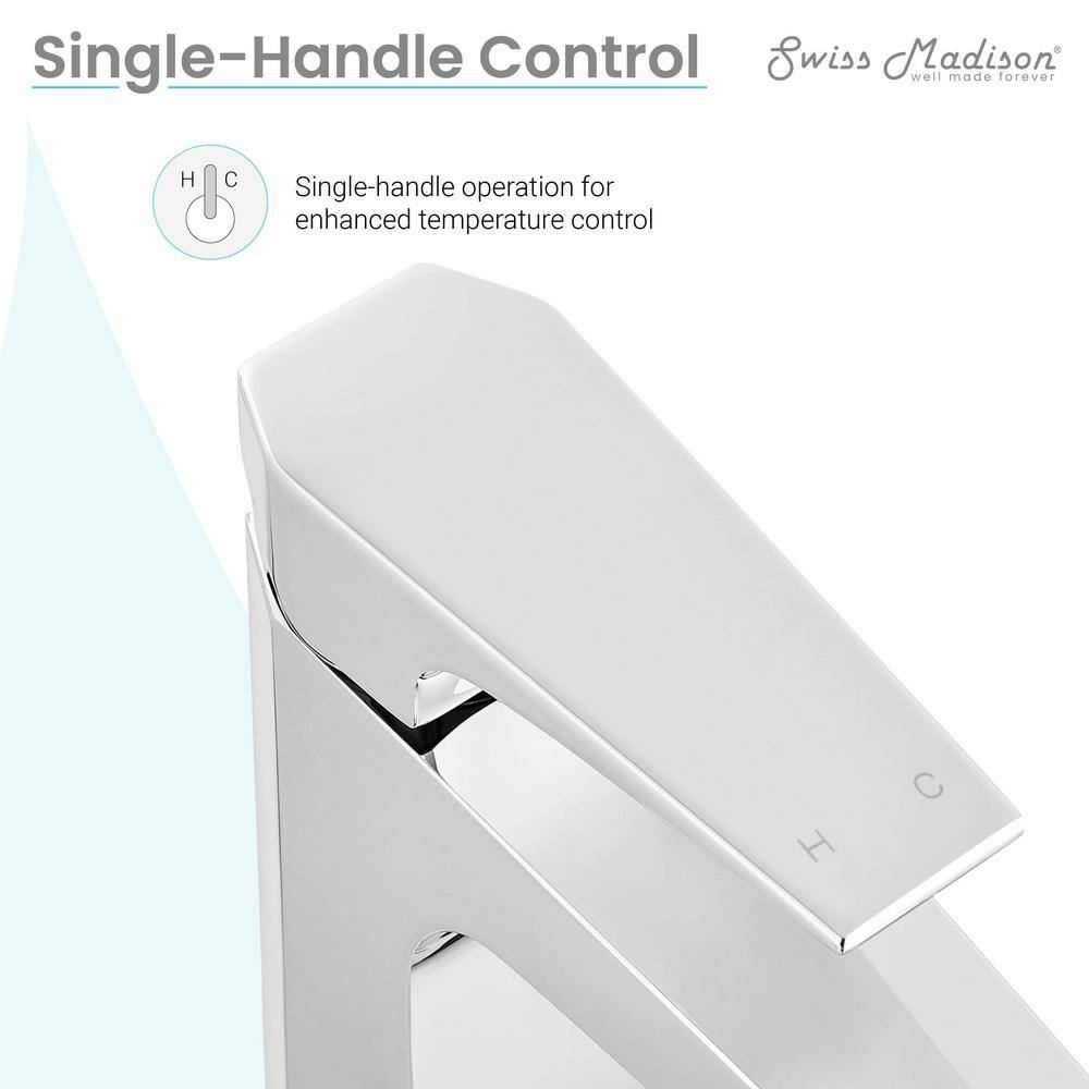 Voltaire Chrome Single-Handle High Arc Bathroom Faucet