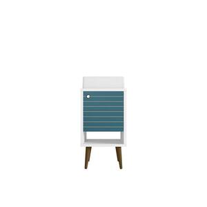 Liberty 17.71 in. W Bath Vanity in Aqua Blue with Vanity Top in White with White Basin