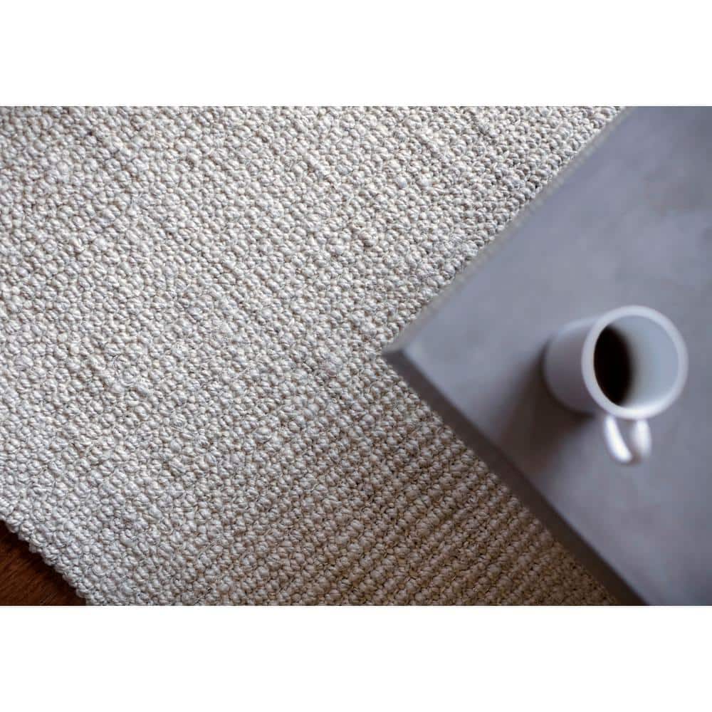Handmade Ivory Jute Plush Rectangular Area Rug, 3' x 5'