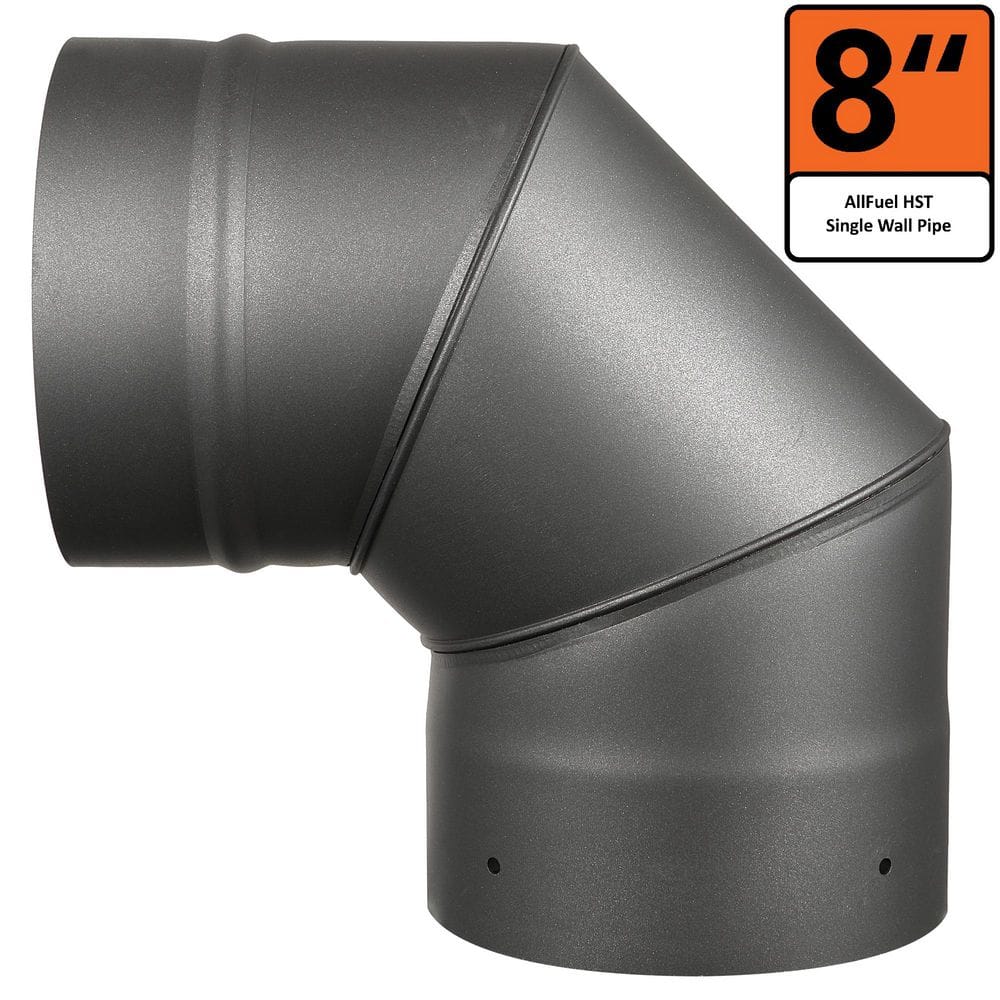 AllFuel 8in. x 8 in. Single Wall Chimney Pipe 90 Degree Elbow price history on PriceWatchPro