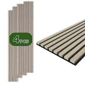 0.87 in. x 1.05 ft. x 8.83 ft. Beige Finished Polystyrene Marble Imitation Acoustic Decorative Wall Paneling (4-Pack)