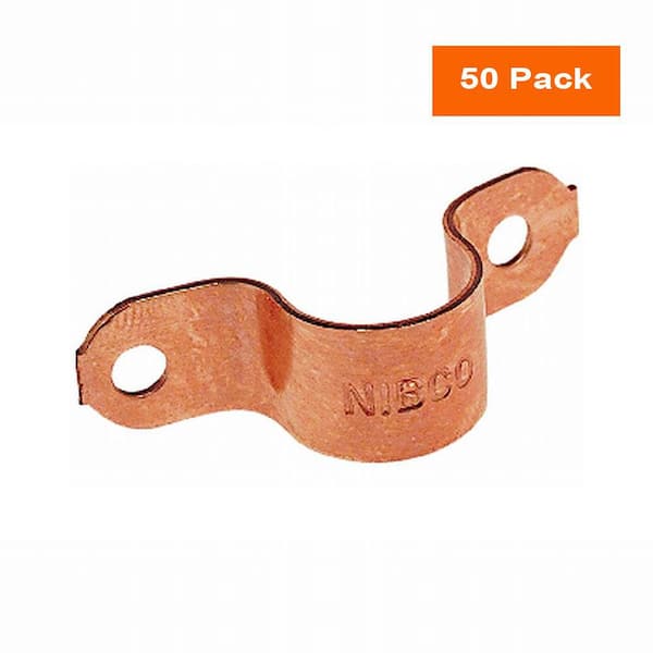 Everbilt 1/2 in. Wrot Copper Tube Strap Pro Pack (50-Pack)