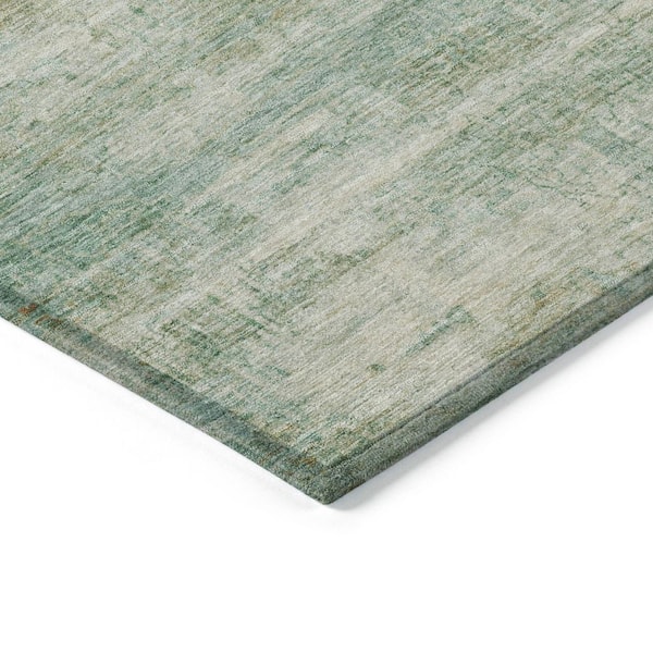 Chantille Machine Washable Indoor/Outdoor Abstract ACN2154 Green 8 ft. x 10 ft. Area Rug