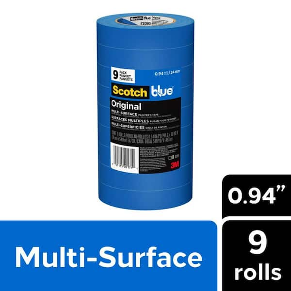3M ScotchBlue 0.94 In. x 60 Yds. Original Multi-Surface Painter's Tape (9 Rolls)