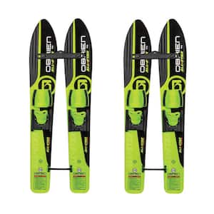 46 in. Children All Star Trainer Kids Combo Waterskis with Rope (2-Pack)