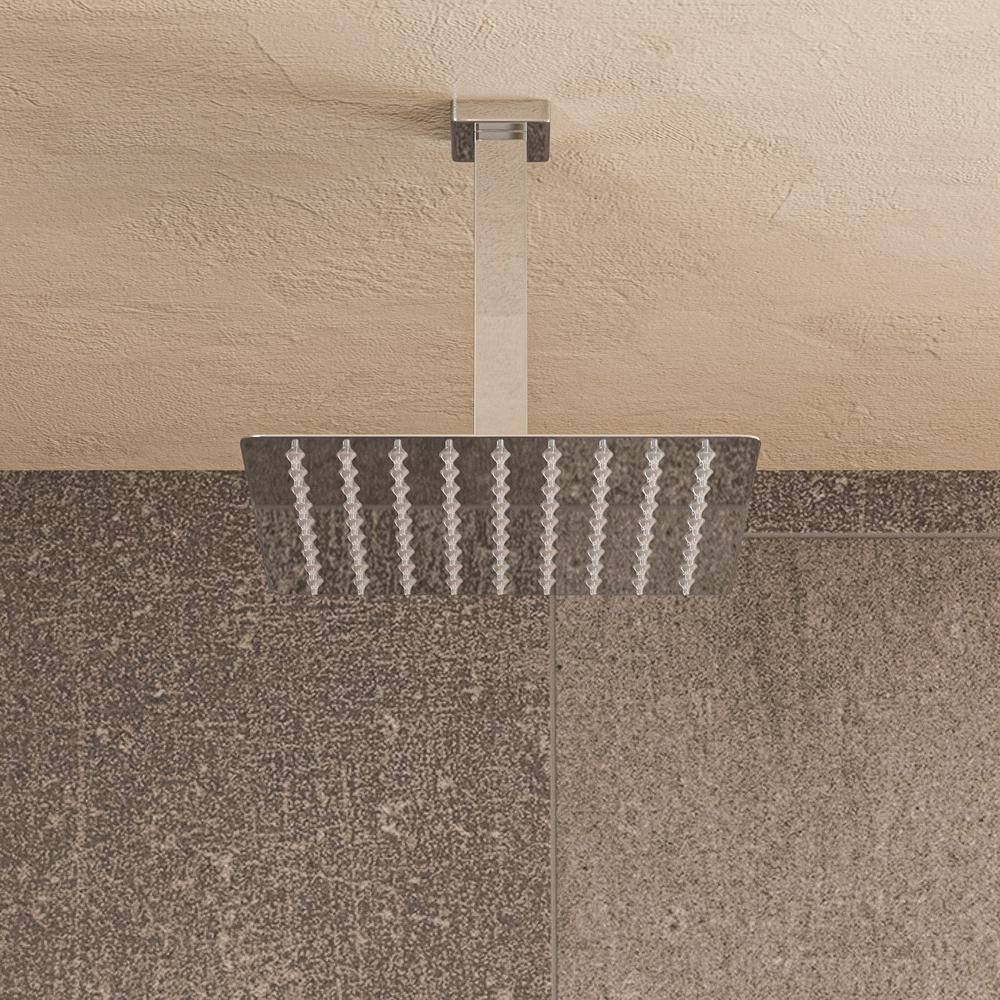 Polished Chrome 6" Square Ceiling Shower Arm