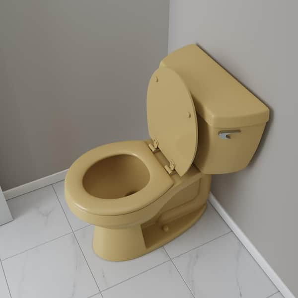 Harvest gold deals toilet seat