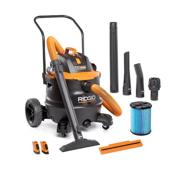 16 Gal. 7.0 Peak HP NXT Power Shop Vacuum HD1900 Wet Dry Vac with Filter, Pro Hose, SK0200 Shoe Kit, and Accessories