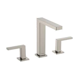 Tecturis E 8 in. Widespread Double Handle Bathroom Faucet in Brushed Nickel