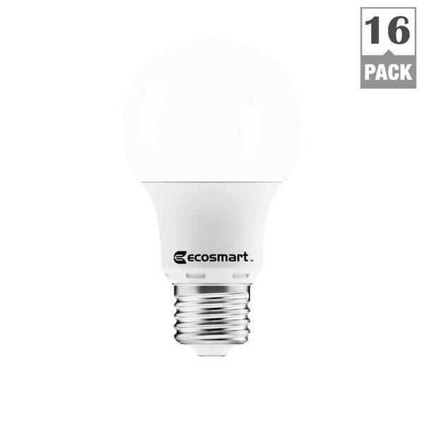 16 pack LED Light Bulbs 40 60 75 Watt Equivalent A19 Dimmable Daylight 5000k Lot 