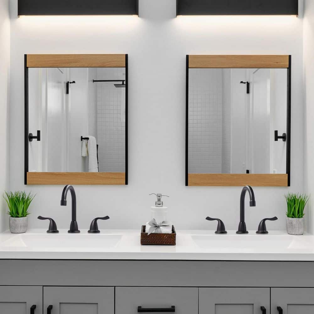 Matte Black 8-Inch Widespread Double Handle Bathroom Faucet