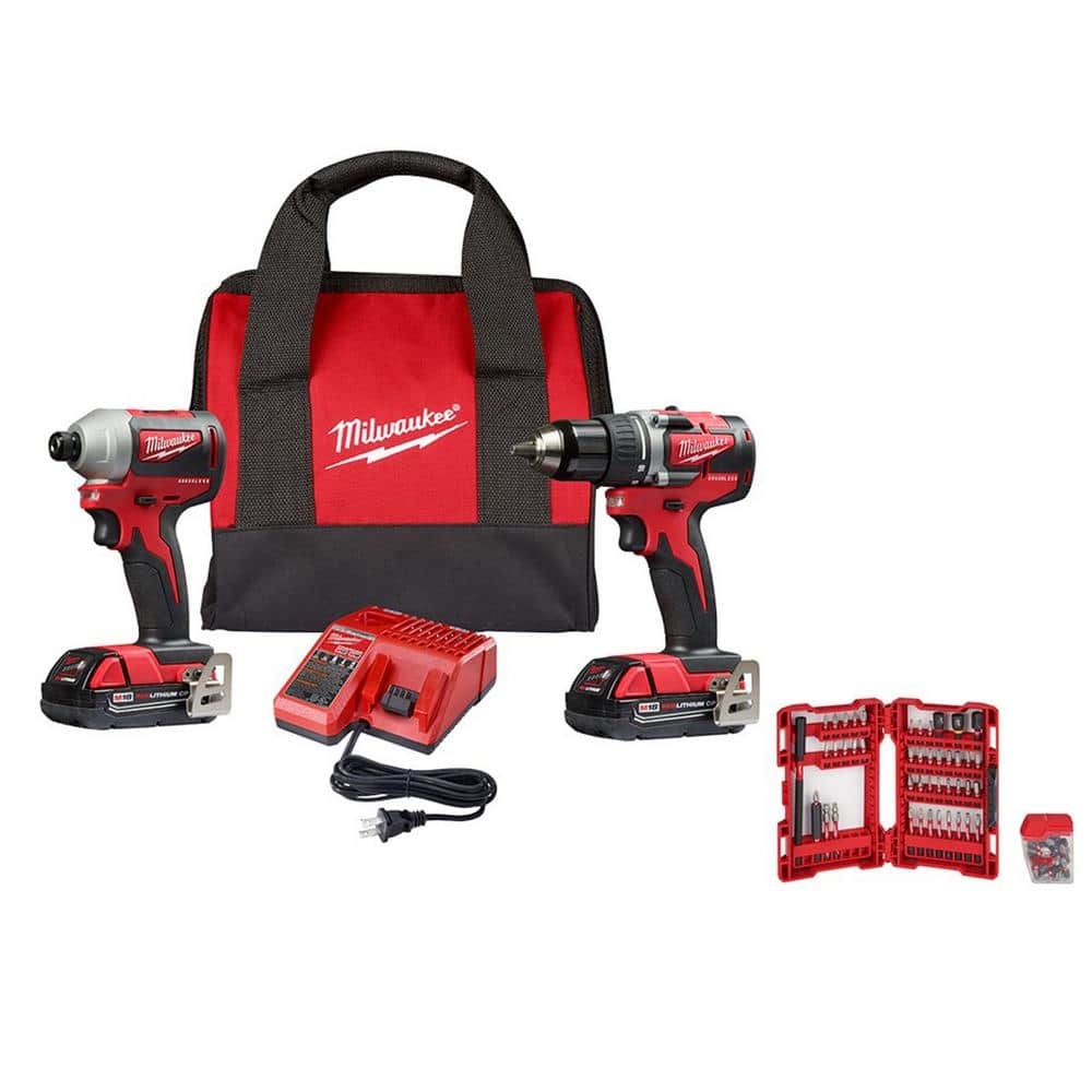 Milwaukee M18 18-volt Lithium-ion Brushless Cordless Compact Drill 