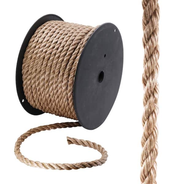5/8 in. x 95 ft. Brown Twisted Polypropylene Rope