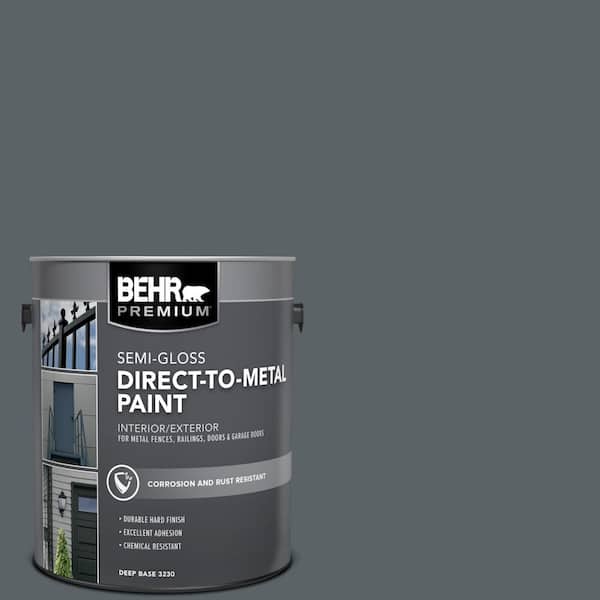 BEHR PREMIUM 1 gal. #HDC-AC-25 Blue Metal Semi-Gloss Direct to Metal Interior/Exterior Paint
