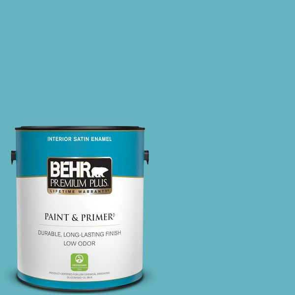 BEHR PREMIUM PLUS 1 gal. #MQ4-51 Adonis Satin Enamel Low Odor Interior Paint & Primer