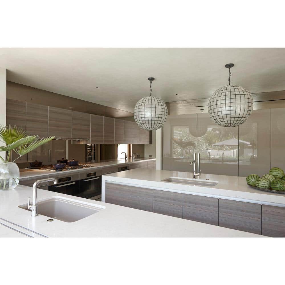 Polished Chrome Pull-Out Kitchen Faucet with Spray