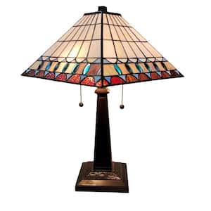 21 in. Tiffany Style Mission Table Desk Banker Lamp