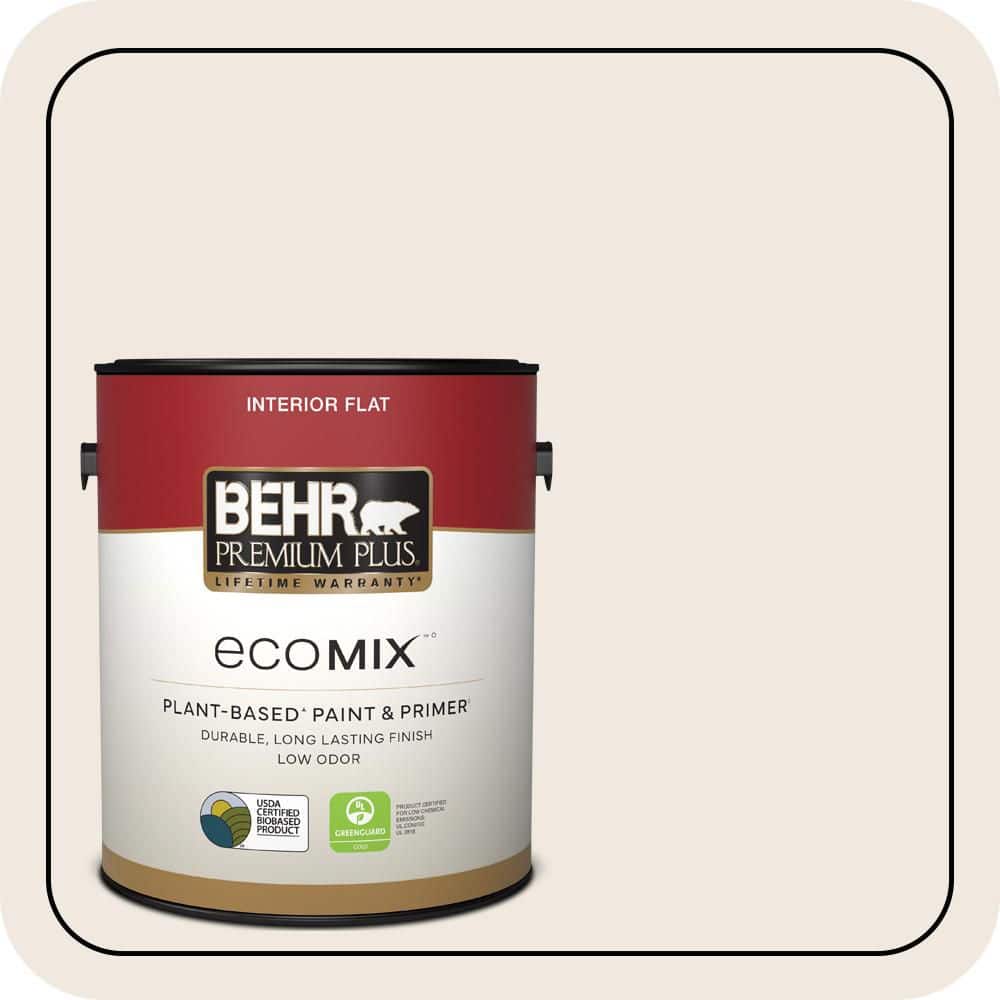 1 gal. #ECC-57-2 Shady White Flat EcoMix Plant-Based Interior Paint & Primer price history on PriceWatchPro