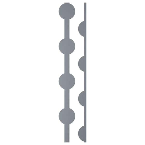 Ekena Millwork Pomeroy 0.125 in. T x 0.33 ft. W x 4 ft. L Silver Mirror Acrylic Decorative Wall Paneling 12-Pack