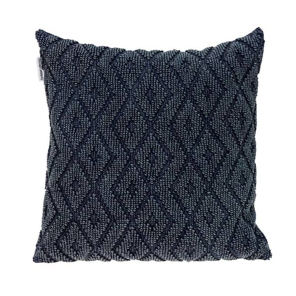 Sorrel Transitional Navy Throw Pillow