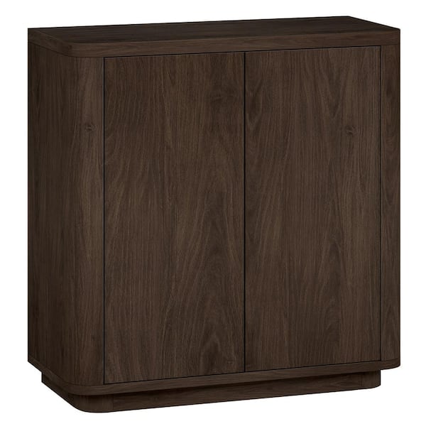 Plympton 31.5 in. Alder Brown Rectangular Accent Cabinet