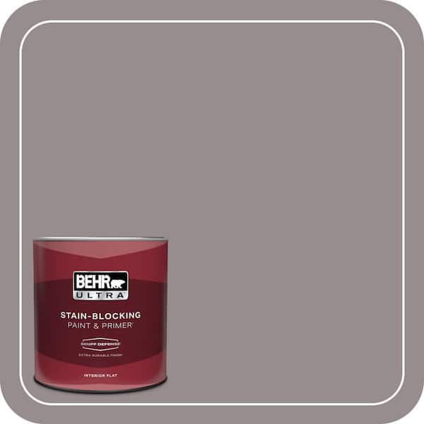 BEHR ULTRA 1 qt. #BNC-10 Gourmet Mushroom Extra Durable Flat Interior Paint & Primer