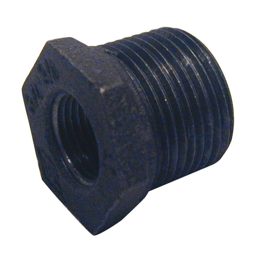 Southland 3 4 In X 1 2 In Black Malleable Iron Hex Bushing 521 943hn The Home Depot