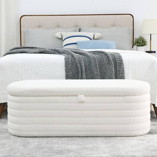 Bed discount bench white