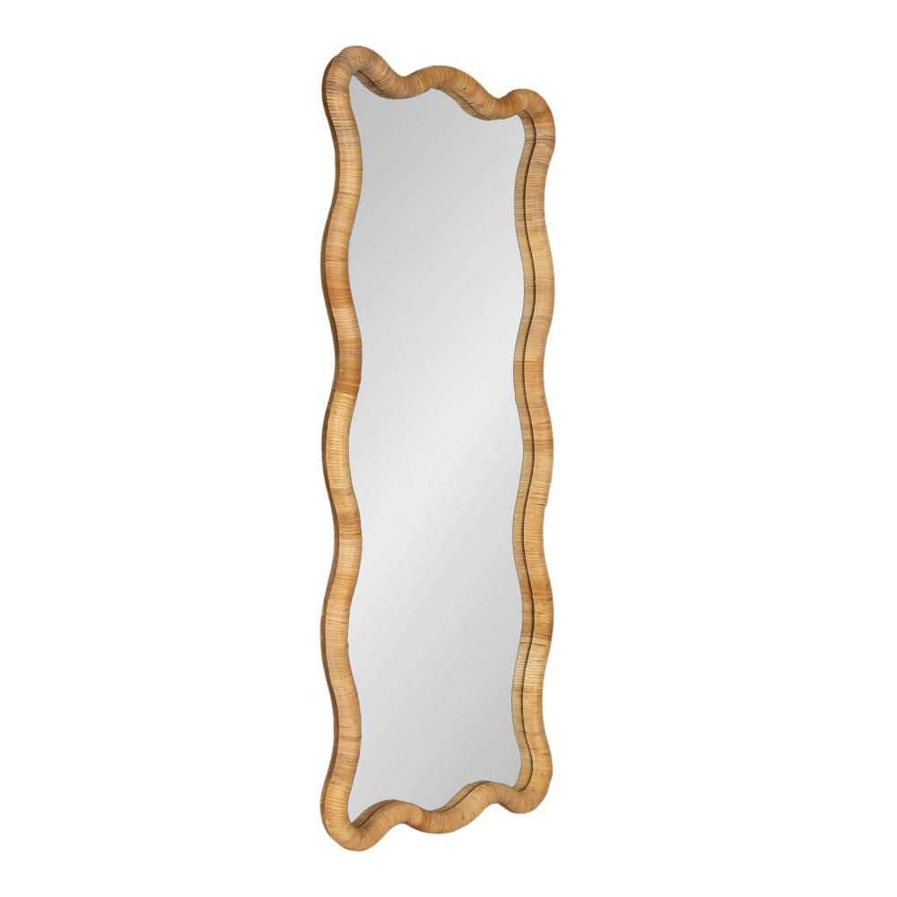 Rahfy Natural 22 in. W x 48 in. H Coastal Rectangle Wood Framed Mirror price history on PriceWatchPro