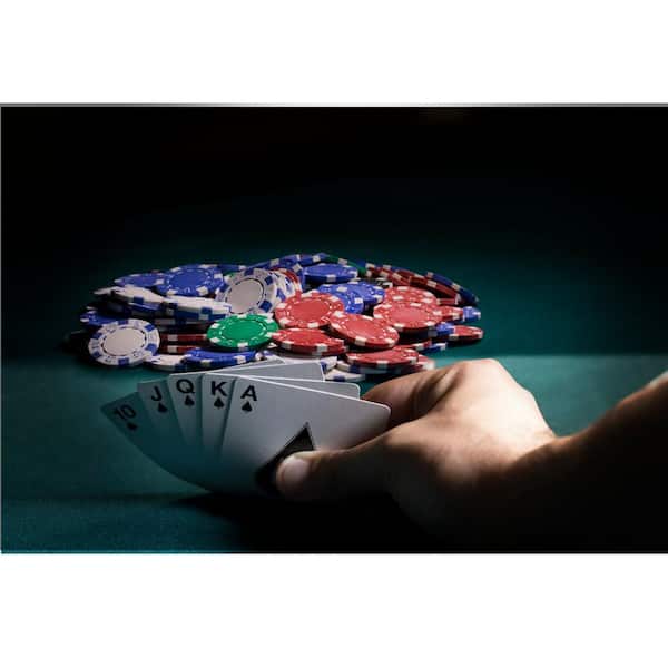 Deluxe Folding Poker and Blackjack Combo Table Top with Case Inlcudes Bonus Deck of Cards! 