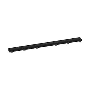 RainDrain Match Stainless Steel Linear Tileable Shower Drain Trim for 39 3/8 in. Rough in Matte Black