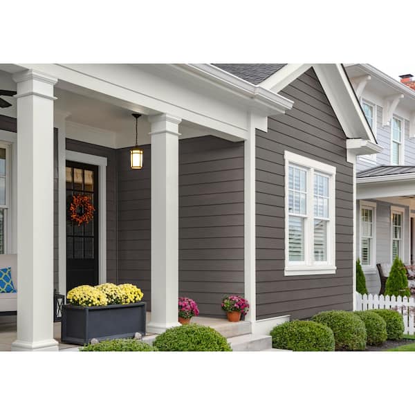 Hardie Plank HZ5 6.25 in. x 144 in. Statement Collection Rich Espresso Smooth Fiber Cement Lap Siding