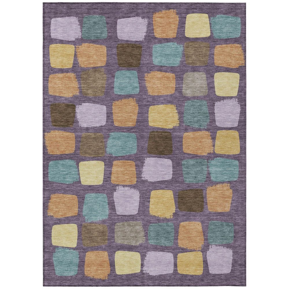 Chantille Machine Washable Indoor/Outdoor Abstract ACN2501 Purple 3 ft. x 5 ft. Area Rug price history on PriceWatchPro