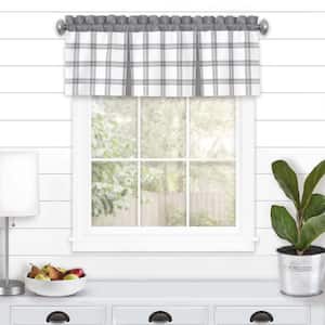 Tate Polyester Valance - 13 in. L in Grey