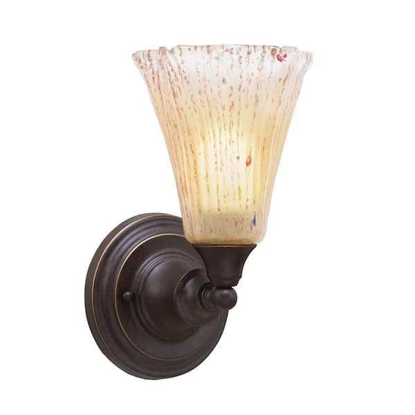 Unbranded Fulton 1-Light Dark Granite Wall Sconce