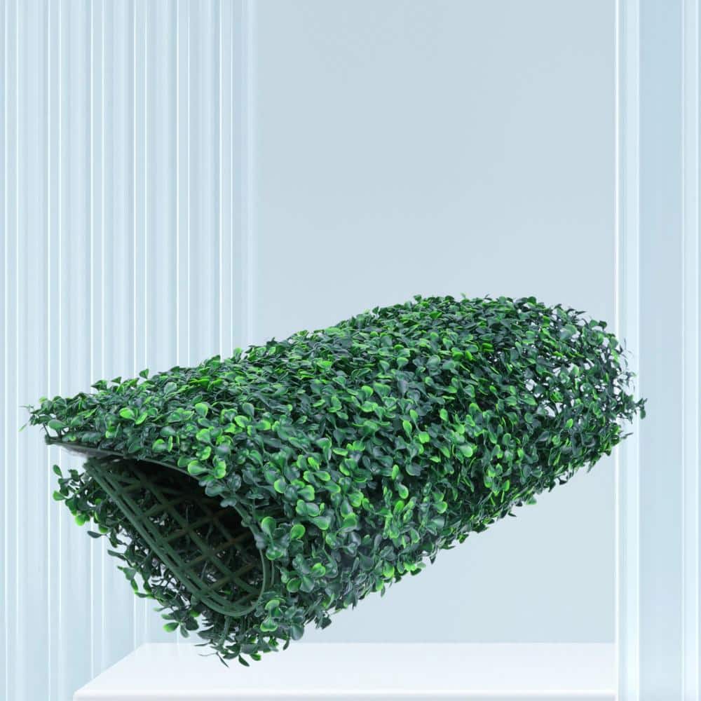 36-Pieces 20 in. H x 20 in. W Artificial Boxwood Hedge Plastic Faux Topiary