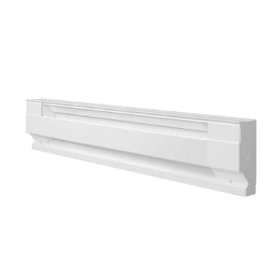 36 in. 240/208-volt 750/563-watt Electric Baseboard Heater in White