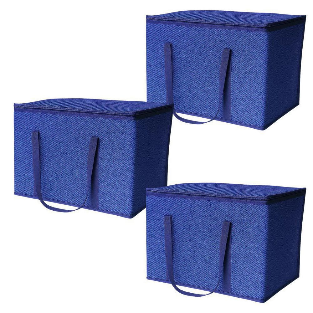 DURASACK 84 Qt. Blue Insulated Hot Cold Tote Bag, 3-Pack CL