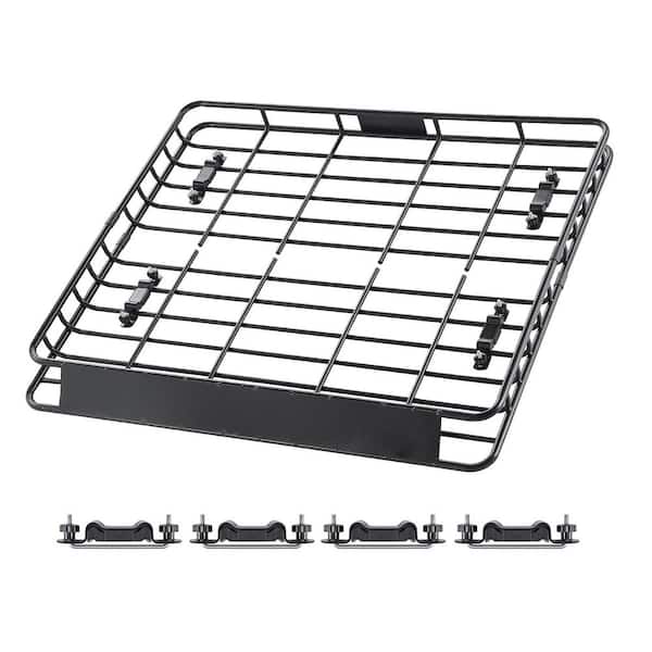 43 x 50 x 4.1 in. Roof Rack Cargo Carrier, Universal Cargo Basket, Car Top Luggage Holder with 150 lbs. Load Capacity