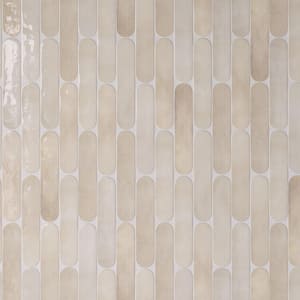 Metropolitan Beige 1.97 in. x 9.85 in. Polished Ceramic Subway Wall Tile (7.21 sq. ft./Case)