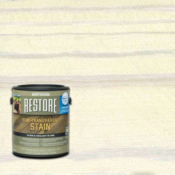 Rust-Oleum Restore 1 gal. Semi-Transparent Stain Linen with NeverWet