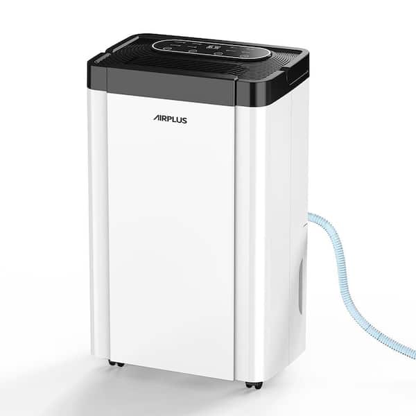 48 pt. 4,500 sq. ft. Dehumidifier for Home in. White with Drain Hose, Bucket for Basement, with Sleep Mode, 24H Timer