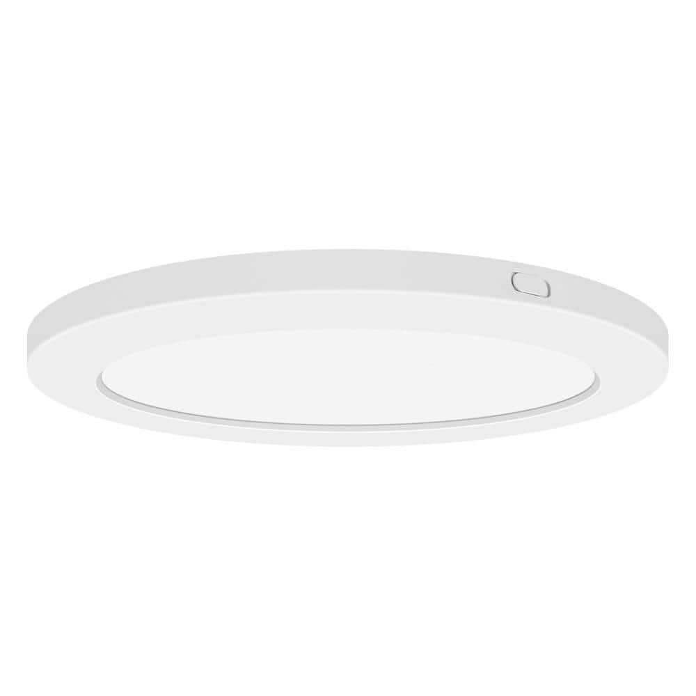 ModPLUS 7 in. 1-Light White LED Flush Mount
