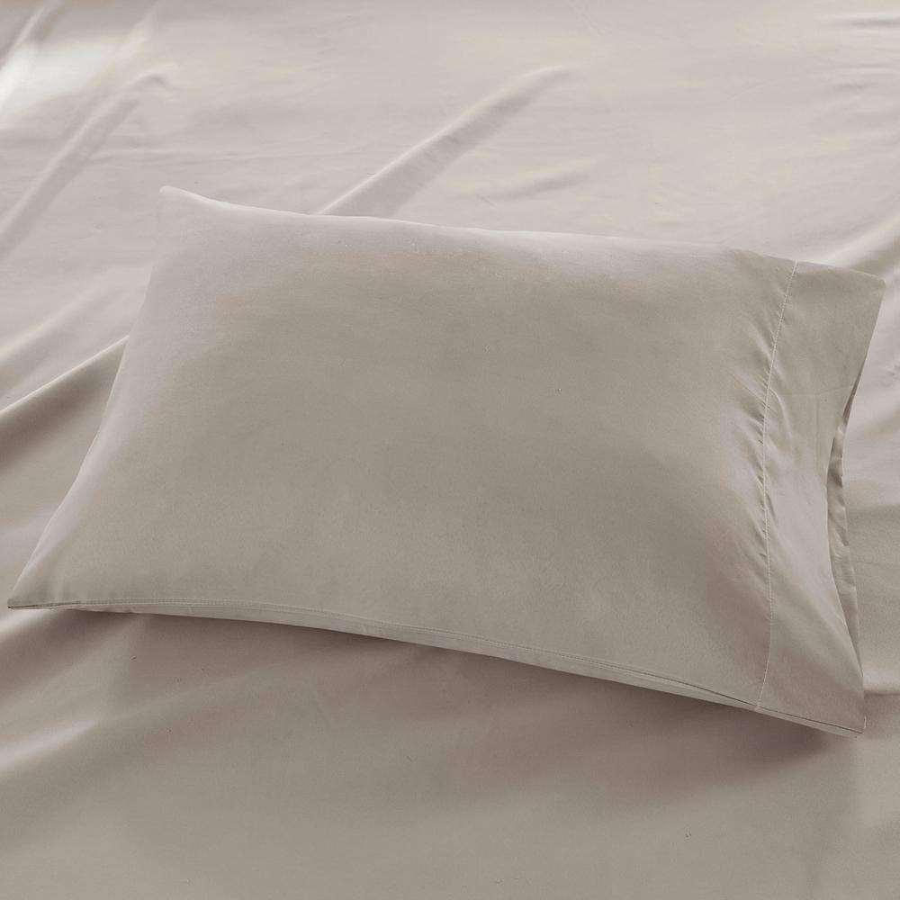 California King White Cotton Polyester Deep Pocket Sheet Set