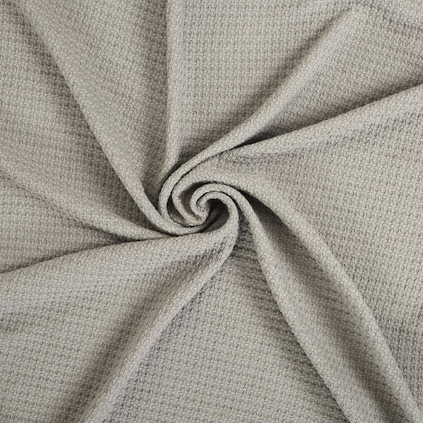 GLAMBURG 100% Cotton Thermal Blanket, Breathable Bed Blanket Twin Size,  Soft Waffle Blanket, Twin Blanket, All Season Cotton Blanket, Charcoal Grey